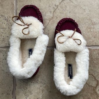 Lands end store shearling slippers