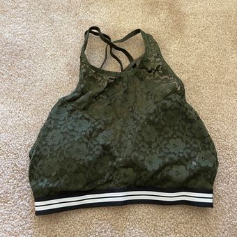 Gilly Hicks Green Lace Halter High Neck Bralette Size M - $12 - From Hailey