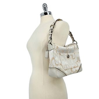 Signature Print Hobo Handbag