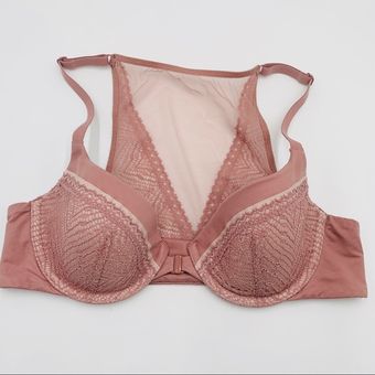 Victoria's Secret Pink Lace Racerback Demi Bra 34B Size undefined