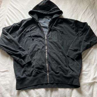 Brandy Melville Zip Up Hoodie Black - $20 - From Alison