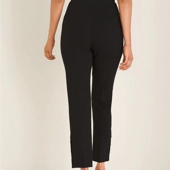 Chico's So Slimming Juliet Button-Hem horn Ankle Pants in black size S -  $32 - From maria