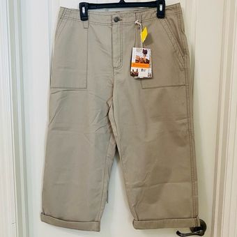 Royal Robbins Rolled Cuff Capris Cotton Khaki Outdoor Lifestyle Womens Size  14 - $47 New With Tags - From purposethreads