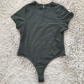 SKIMS Stretch Cotton Jersey T-Shirt Bodysuit