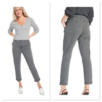 Old Navy High-Waisted OGC Chino Pants for Women Gray Panther