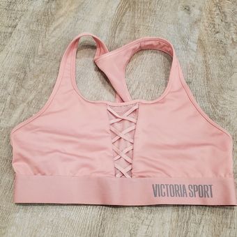 Victoria's Secret Victoria Sport Pink Racerback Sports Bra Size Medium -  $18 - From Frumi