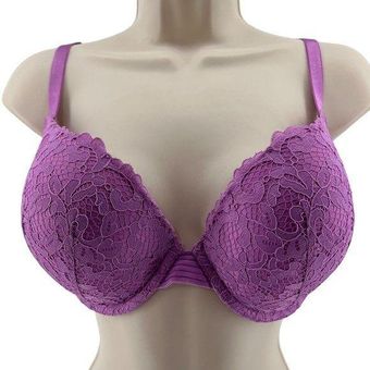 Victoria's Secret Very Sexy Push Up Bra Purple Lace Womens