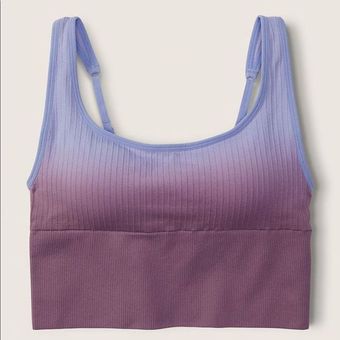 PINK - Victoria's Secret PINK VS - Seamless Lightly-lined, scoop neck sports  crop bra- Small - $21 New With Tags - From Dulce