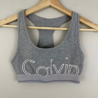 Calvin Klein Grey White Performance Intimates Sports Bra Gray Size XS - $25  - From Karena