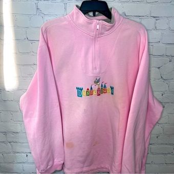 Disney VINTAGE Pull Over Embroidered Sweatshirt Size XL - $45