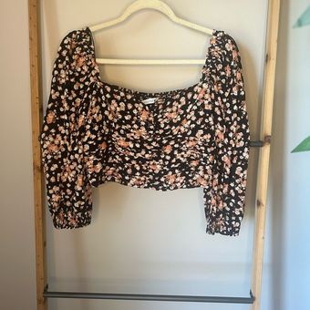 ZARA  Fashion outfits, Floral blouse outfit, Crop top outfits