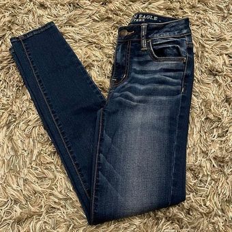 American Eagle Outfitters Denim X Sky High Jegging in Cold Blue