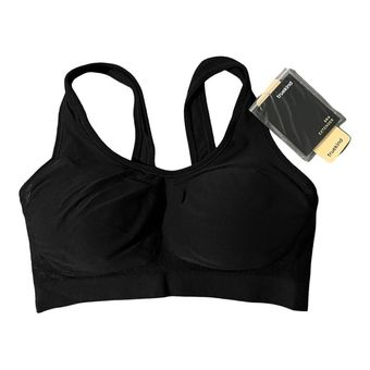 Women Truekind Daily Comfort Wireless Shaper Bra Black Brand New