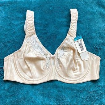 NWT Vintage Cabernet Broomhilda 36B Satin & Lace Underwire Bra #8008 Beige  Ivory Size 36 B - $19 New With Tags - From Ksenia