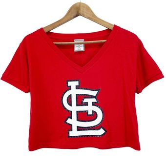St. Louis Cardinals Baseball Love Tee Shirt Women's Xs / Red