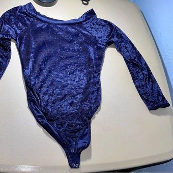 Long Sleeve Velvet Bodysuit Long Sleeve Bodysuit Vintage Bodysuit