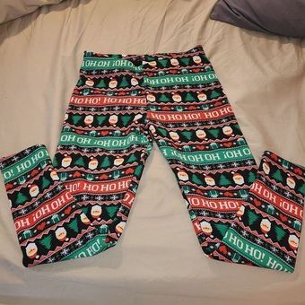 No Boundaries Fleece Lined Holiday Leggings Size L - $9 - From A Little