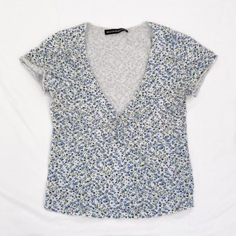 Brandy Melville Blue Floral Gina Top 33 From Peachie