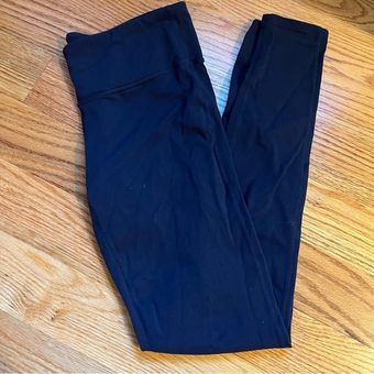 Athleta chaturanga navy blue tight leggings size medium tall - $29