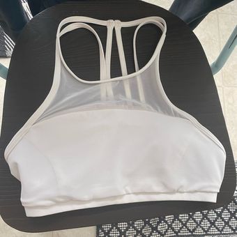 Lululemon Get Set Bra Mesh Sports Bra Size 2 White - $17 (66% Off