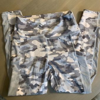 Fabletics Gray and Pink Camo High Waisted Leggings Multiple Size