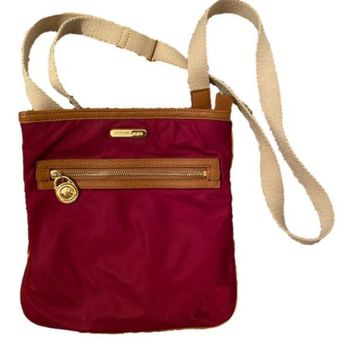 Michael kors clearance maroon crossbody