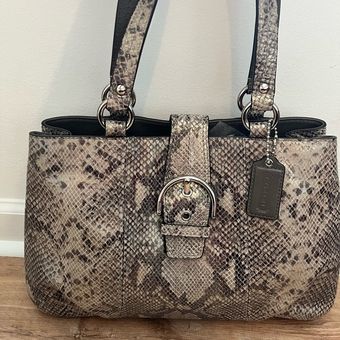 Coach sales snakeskin purse