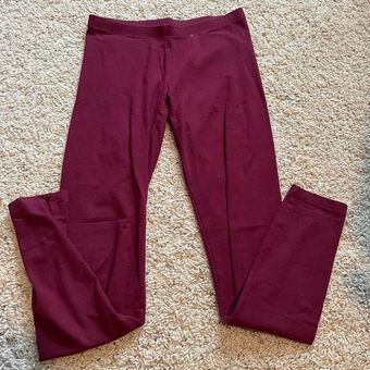 Flirtitude burgundy juniors leggings size medium! - $9 - From Alivia