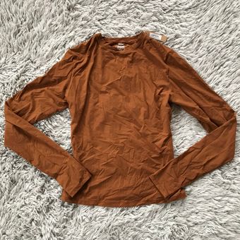 SKIMS Fits Everybody Long Sleeve T-Shirt in Copper M Size M - $110 New With  Tags - From Matilda