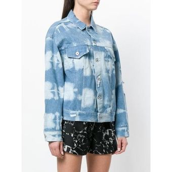 Levi's Made & Crafted Boxy Shibori Dyed Denim Trucker Jacket Size