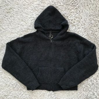 SKIMS Cozy Knit Zip Up Hoodie in Onyx 2X/3X - $100 New With Tags - From  Matilda