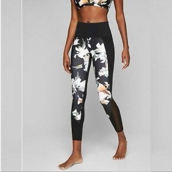 Athleta Black Blossom Intuition Floral Mesh Leggings - $26 - From Sierra