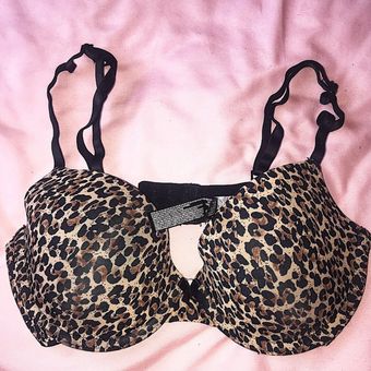 Secret possessions Cheetah Push Up Bra Brown - $23 (23% Off