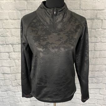 Spyder active women M quarter zip marble texture Longsleeve