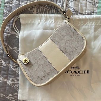 Shop COACH Swinger Signature Denim Shoulder Bag