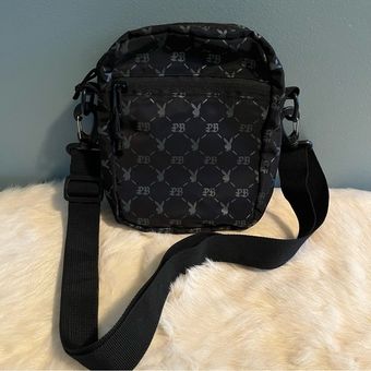 Playboy black courier bag