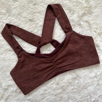 Free People FP Movement Sports Bra Zen Again Bra Crisscross Back Brown M  Size M - $39 - From Vee