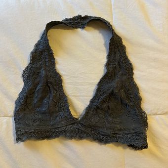 Gilly Hicks Gray Lace Halter Bralette - $11 (38% Off Retail) - From Em