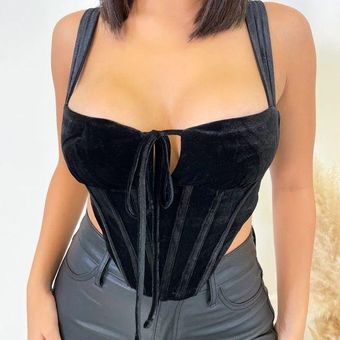 Black Velvet Corset, Tops