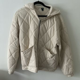 Wild Fable Quilted Jacket White - $14 - From Sophia