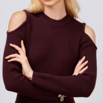 Forever 21 F21 maroon cold shoulder sweater 9 From Michelle