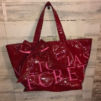 Victoria secret red tote on sale bag