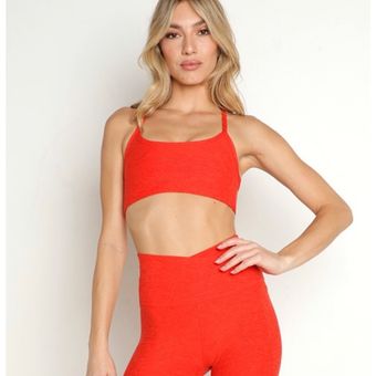 Beyond Yoga Slim Racerback Bra in Red Flower Scarlet Size M - $43 - From  Lizanne