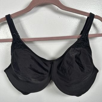 Bali 36DD Bra Black Passion Comfort 3385 Silky Lining Underwire