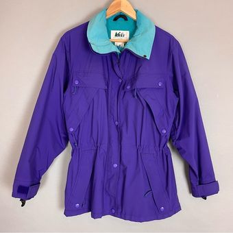 Vintage REI Women's Jacket Purple 90s Coat Outdoors Gore-Tex