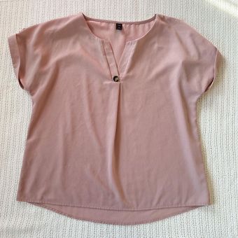 SheIn Curve Pink Plus Size Shirt Size 2XL - $5 - From Brittany