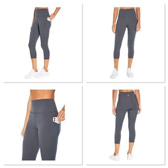 Drew Marika Women's High Waist Mid-Calf Gray Yoga Leggings Size Medium  Cropped - $22 - From sandy