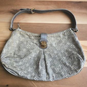 Louis Vuitton Gray Denim Shoulder Bag