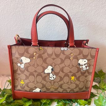 Coach CE862 X PEANUTS DEMPSEY CARRYALL SIGNATURE