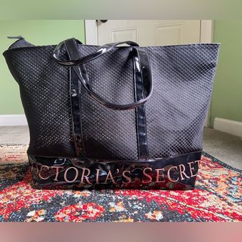 Victoria's Secret 2018 Large Mesh Black Weekender Tote Bag - $23